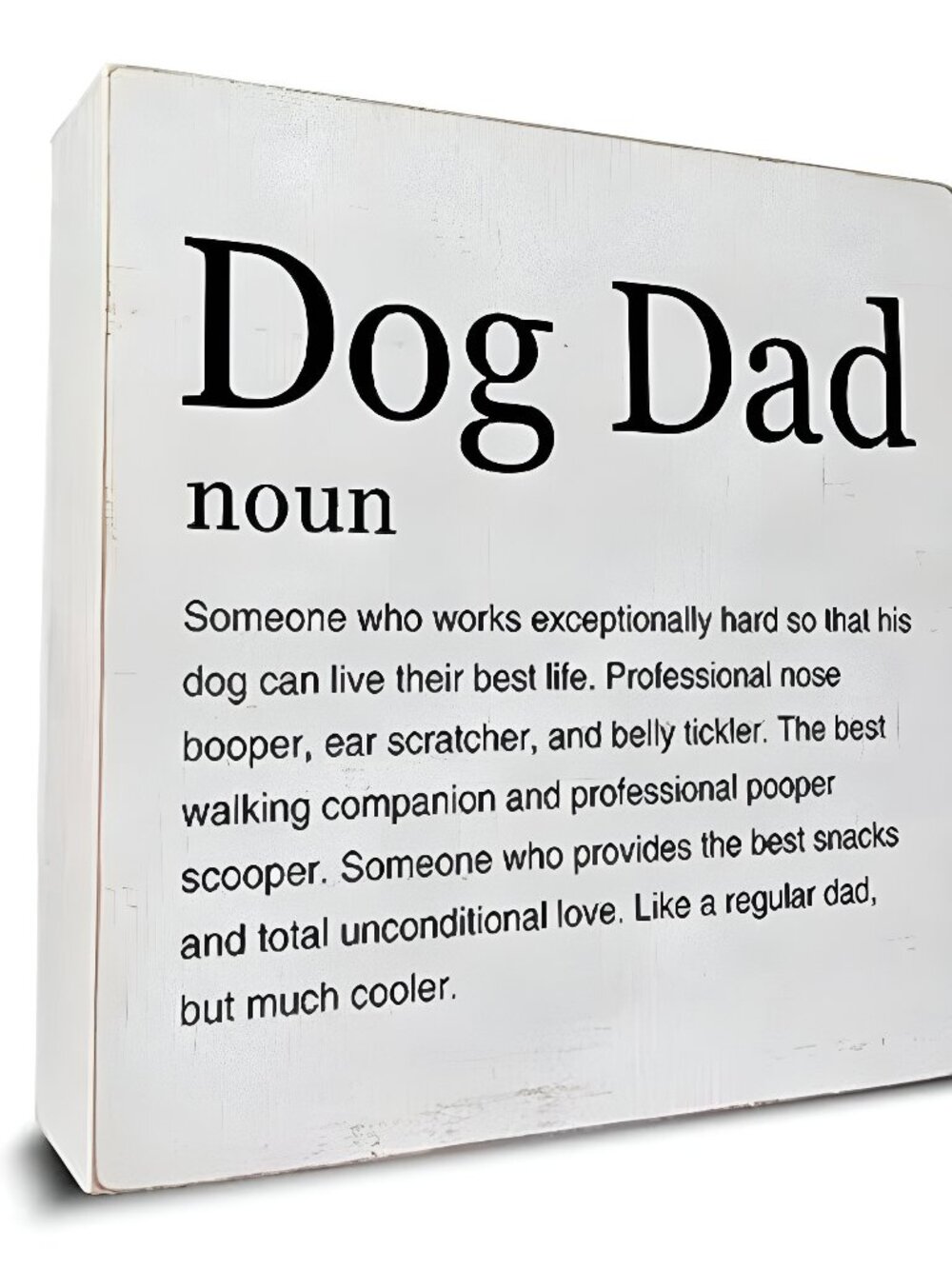 Dog Dad Art Wooden Box Sign Rustic Dog Lover Gifts Desk Decorative Wooden Sign